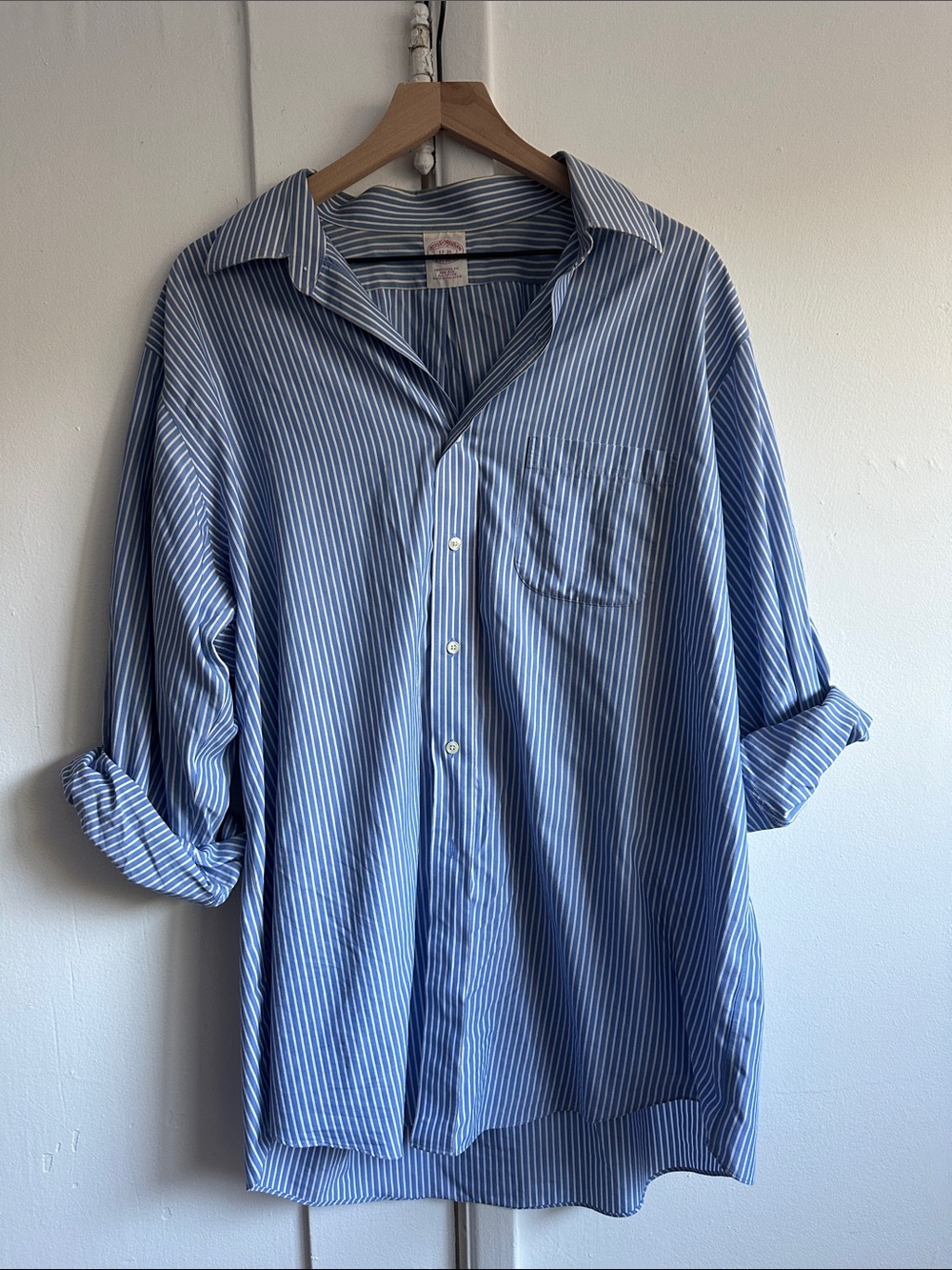Brooks Brothers Blue & White Striped Button-Down Shirt or Shirt Dress
